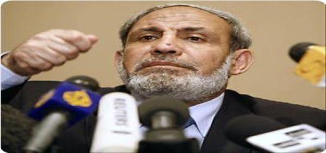 Zahhar urges Egypt to resume its reconciliation efforts