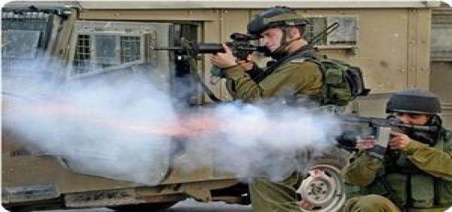 IOF troops shoot at hundreds of Palestinians in Nablus