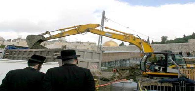Aqsa foundation: Aqsa walls cracked