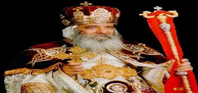 Akef congratulates Pope Shenouda for the Coptic Easter Holiday
