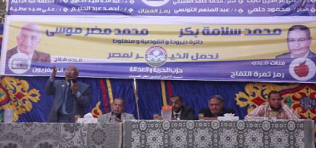 At an Upper Egypt Rally, FJP Candidates Vow to Rebuild What Regime Destroyed
