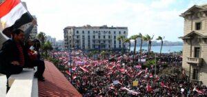 Demonstrations in Alexandria Calling for New Constitution First